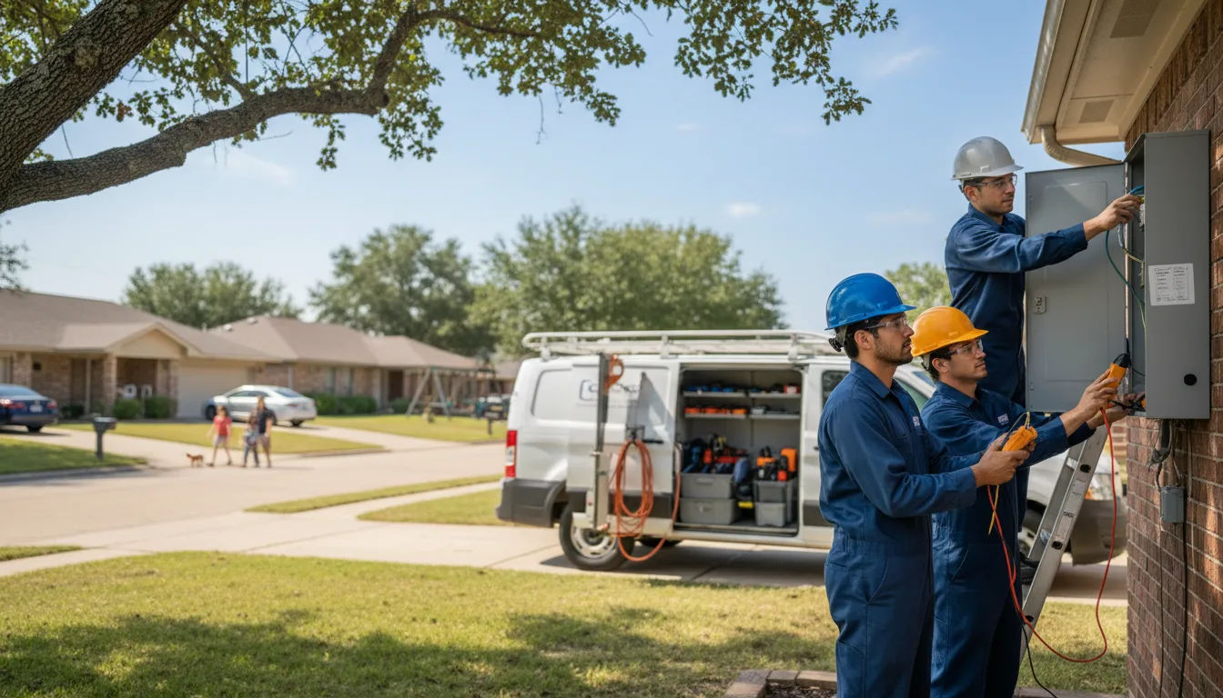 Certified electrician providing emergency electrical services in Lake Creek, TX